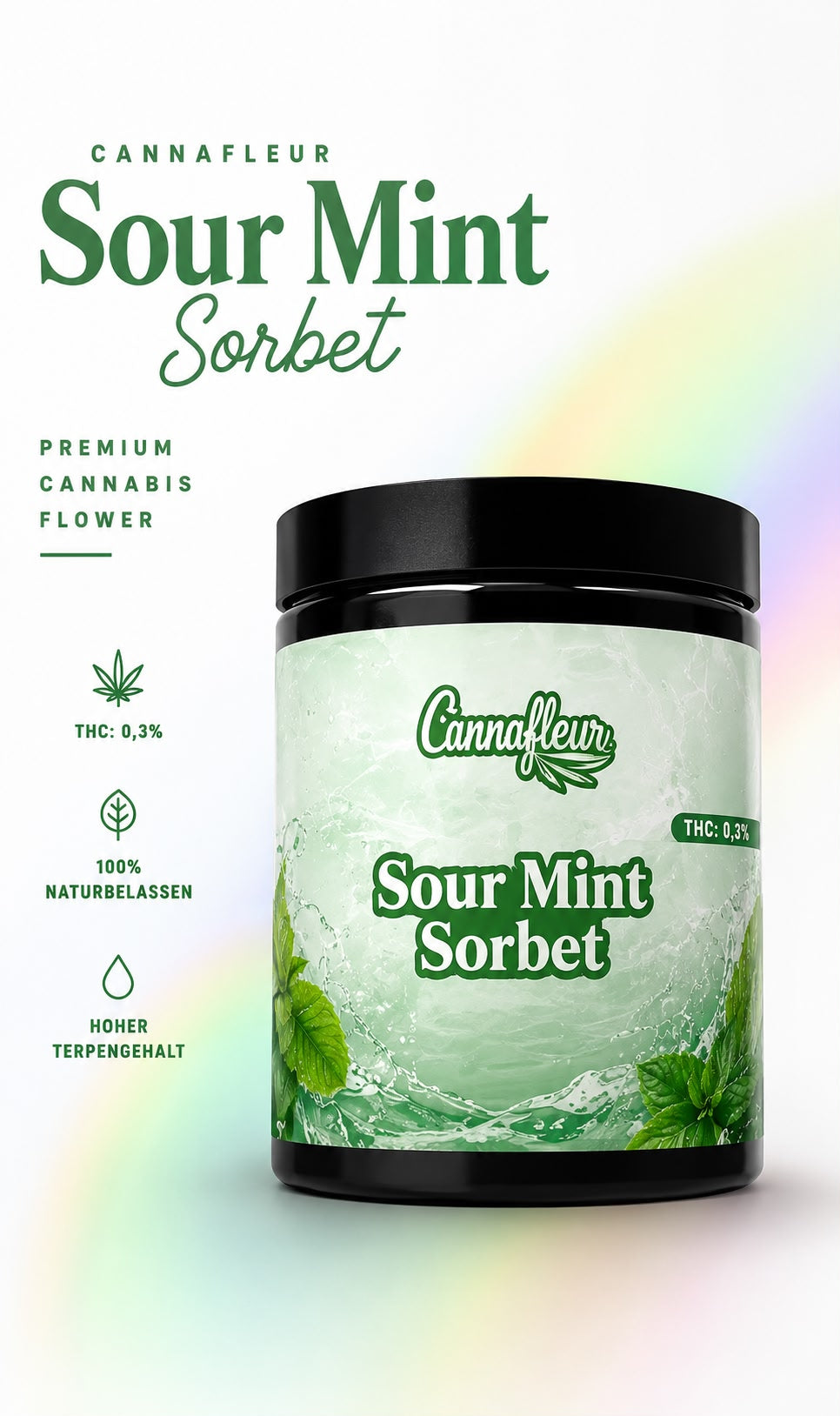 Hanfblüten Tee - Sour Mint Sorbet